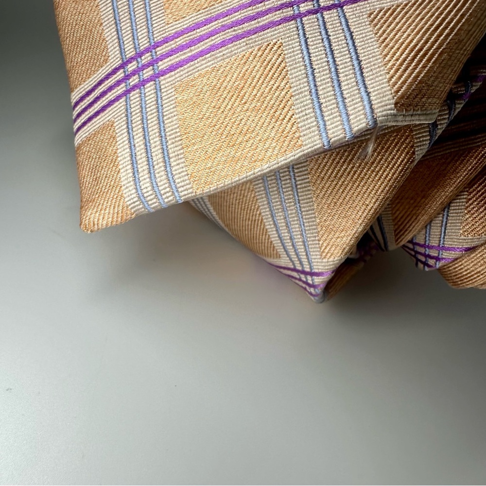 J. Z. Richards Gallery Collection Silk Plaid Classic Tie by Van Boven - Picture 5 of 6